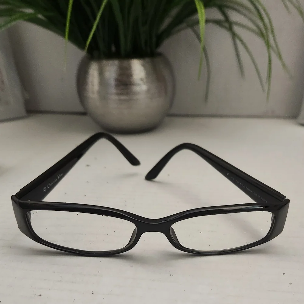 Christian Dior Eyeglasses CD3168 D28 135 Optyl Women's Black & White Glasses